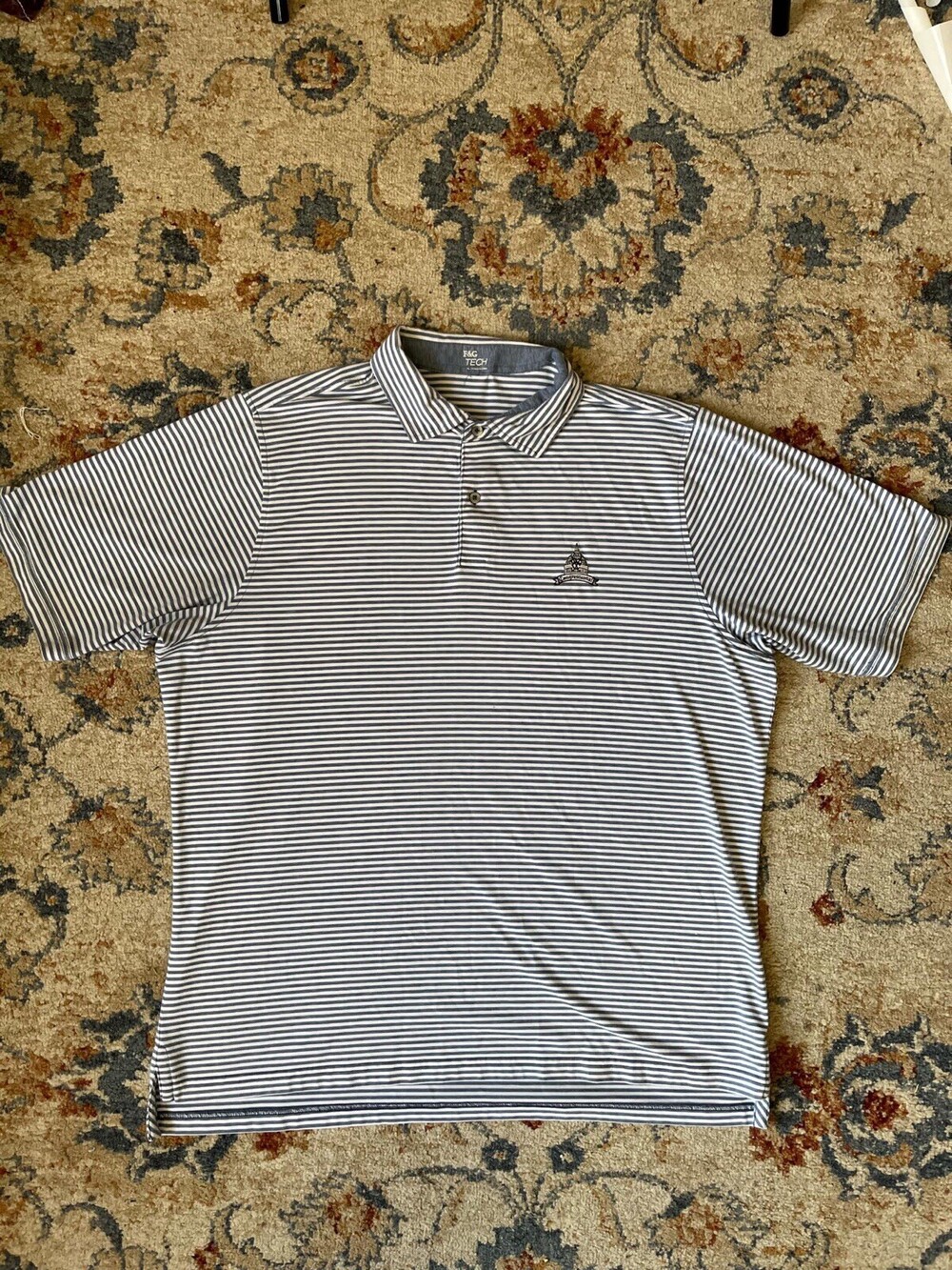 F&G Tech Polo Golf Shirt Congressional Country Club Men's XL Stretch Athletic